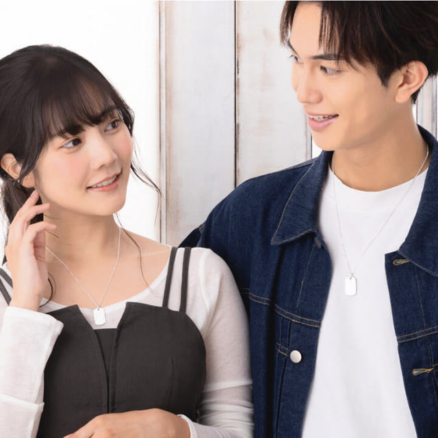 刻印対応】 誕生石対応 シルバー ドッグタグ IDタグ プレート