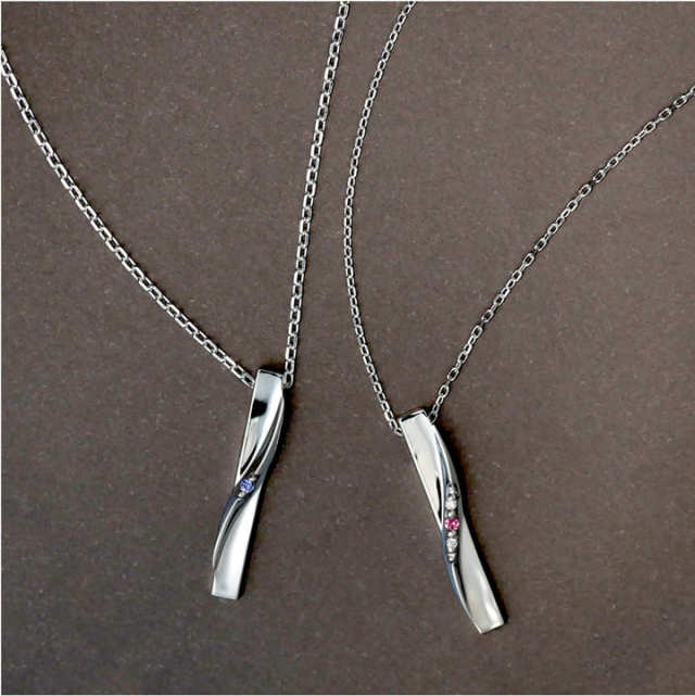 ネックレストップセット 誕生石 シルバーネックレス セミオーダー ラインネックレス メンズ