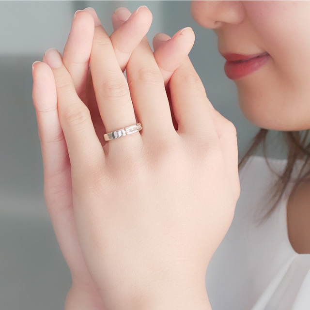 刻印対応】ダイヤモンド リング 指輪 レディース メンズ シルバー