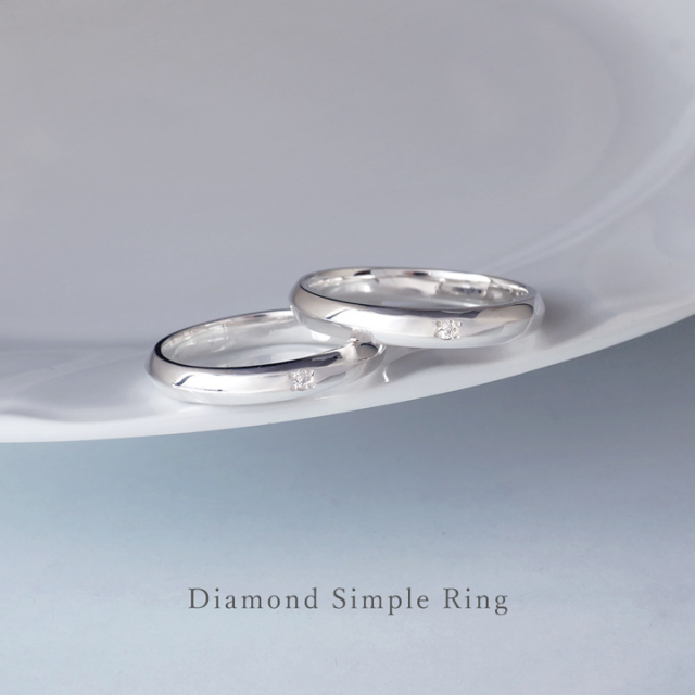 LOVERS SCENE エッジラインダイヤモンドペアリング