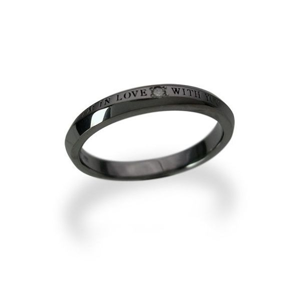 ダイヤモンド リング シルバー メンズ 指輪 男性 ブラックロジウム 刻印 LSR0070DBK 通常納期7～10日 LOVERS SCENE ラバーズシーン お祝い 誕生日 プレゼント 記念日 プレゼント