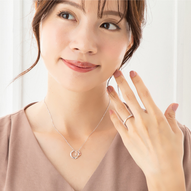 ペアリング シルバー925 クロス ピンクゴールド ブラック 黒