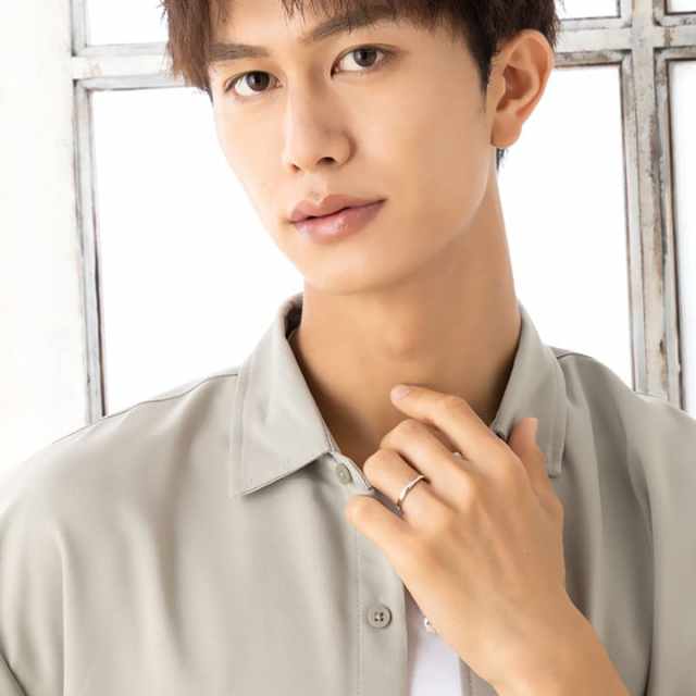 シルバー リング シンプル フラットバンド 刻印 LSR0124RM 通常納期3