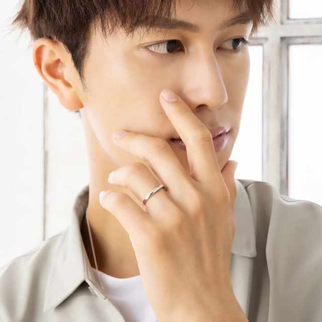 シルバー リング シンプル フラットバンド 刻印 LSR0124RM 通常納期3