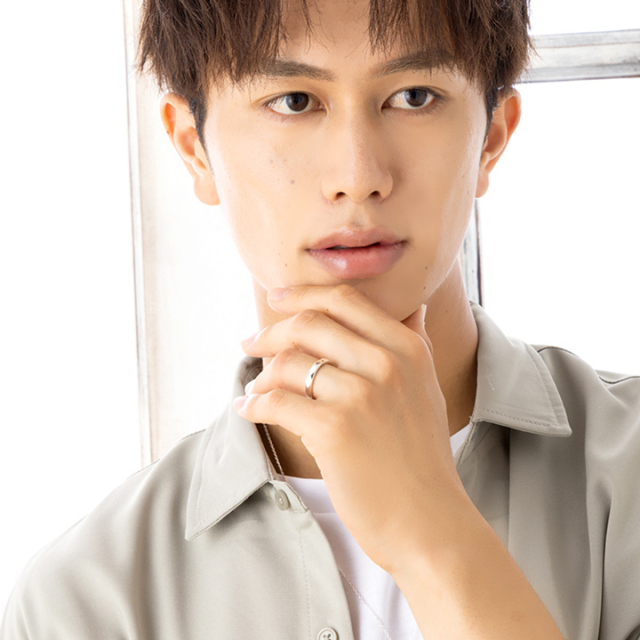 シルバー リング ファセット 多面体 カット デザイン 刻印 LSR0132RM