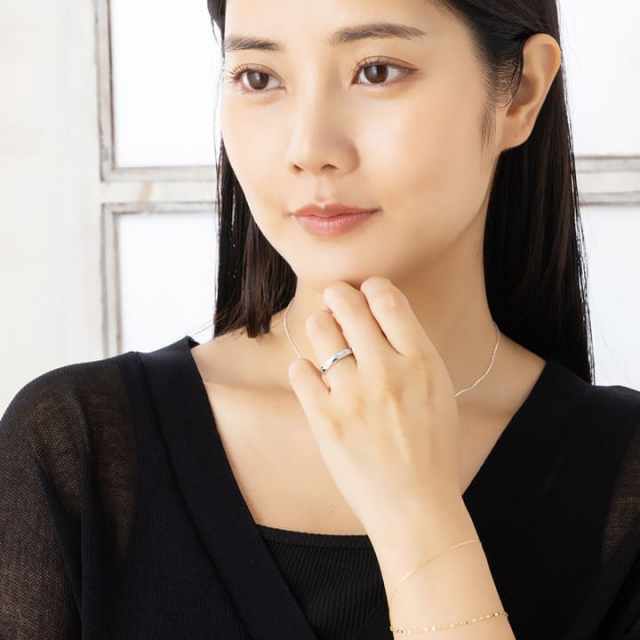 ペアリング シルバー925 ファセット 多面体 カット デザイン 刻印