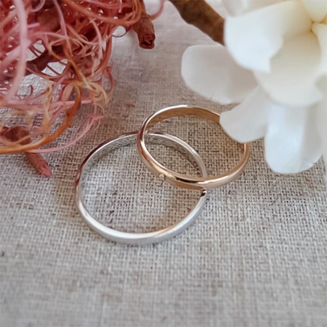 10金18金プラチナから素材が選べるセミオーダーリング