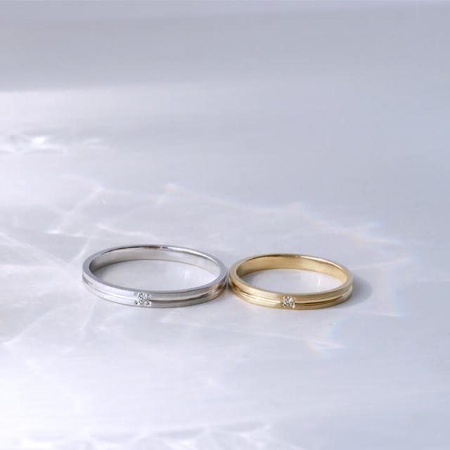 素材と誕生石が選べるペアリング