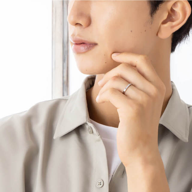 素材と誕生石が選べるペアリング