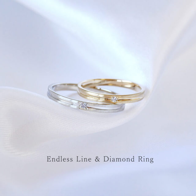 素材と誕生石が選べるペアリング