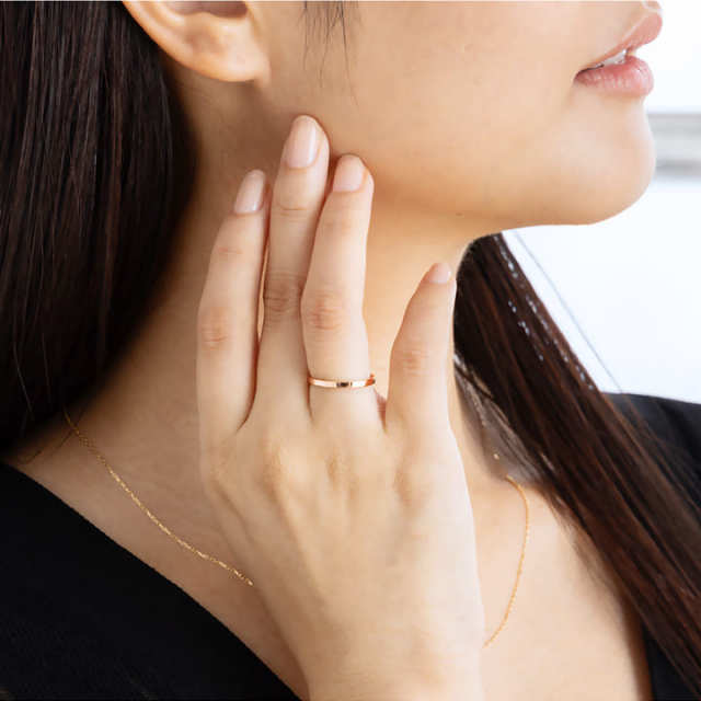 10金18金プラチナから素材が選べるセミオーダーリング