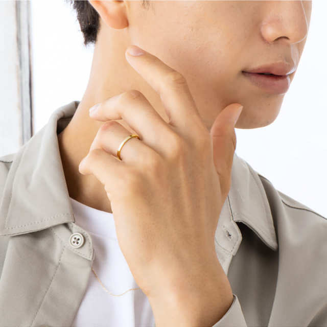 10金18金プラチナから素材が選べるセミオーダーリング