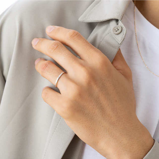 10金18金プラチナから素材が選べるセミオーダーリング