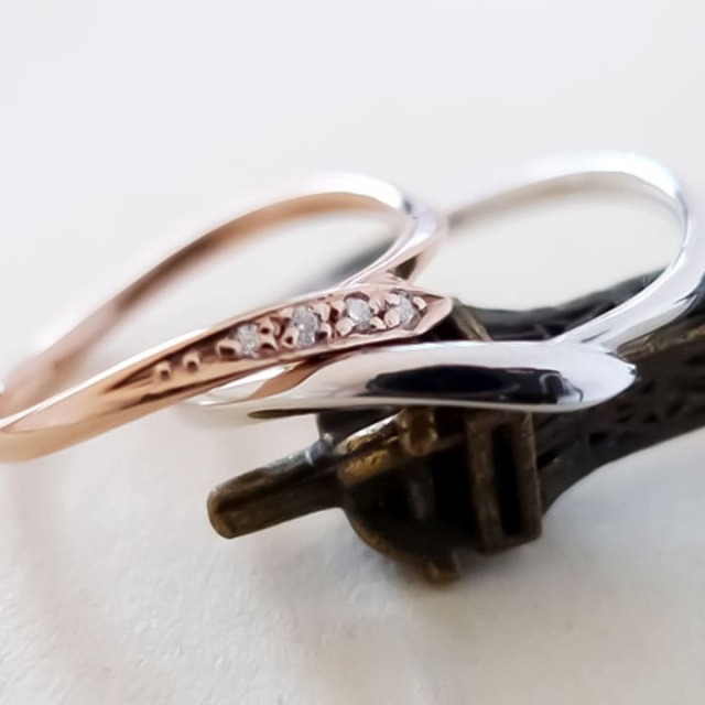 選べる素材＆刻印無料】セミオーダージュエリー ダイヤモンド K10 K18