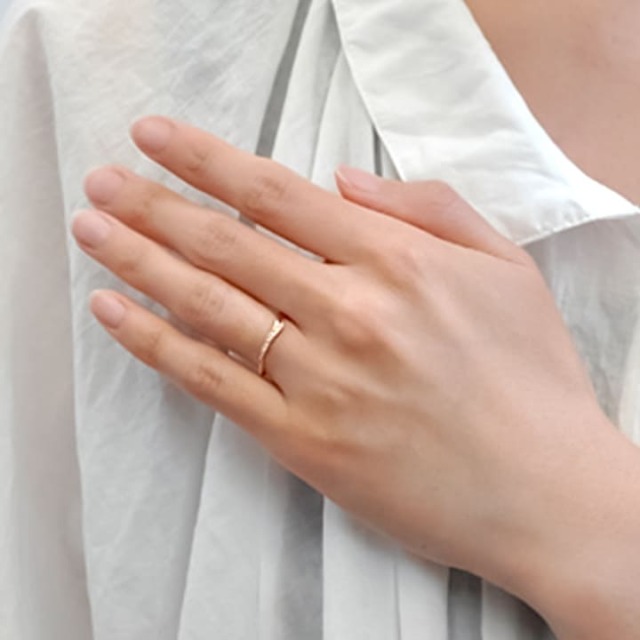 10金18金プラチナから素材が選べるセミオーダーリング