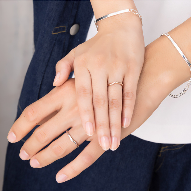 10金18金プラチナから素材が選べるセミオーダーリング