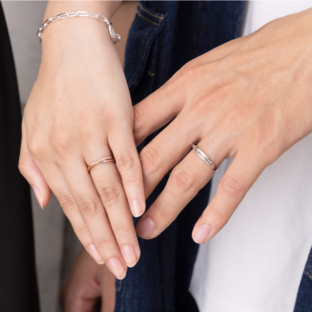 10金18金プラチナから素材が選べるセミオーダーリング