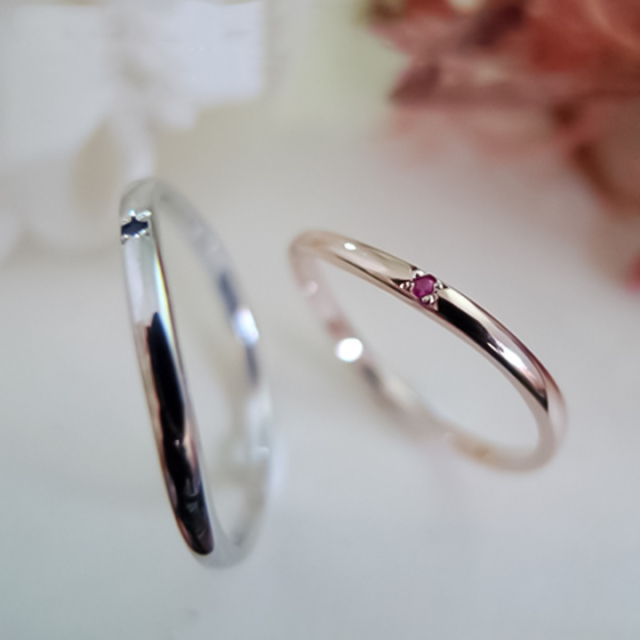 10金18金プラチナから素材が選べるセミオーダーリング