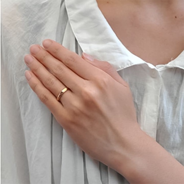 10金18金プラチナから素材が選べるセミオーダーリング