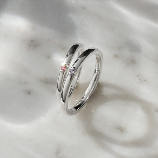 LOVERS SCENE 誕生石　ペアリング