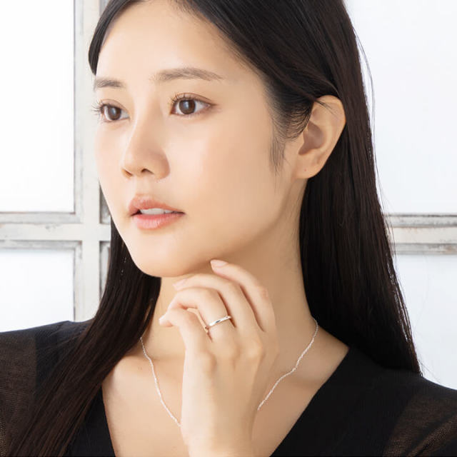 シルバーペアリング誕生石