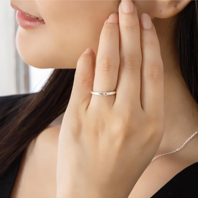 シルバーペアリング誕生石