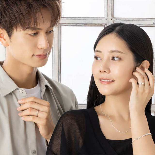 シルバーペアリング誕生石