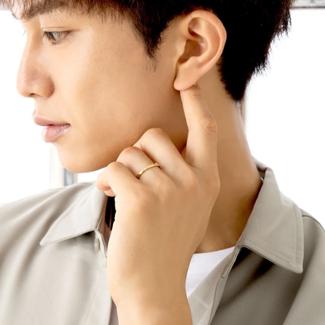 誕生石が選べるゴールドペアリング