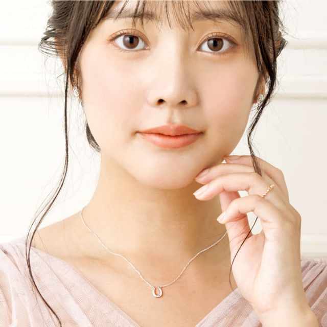 即日発送】【選べる誕生石】馬蹄 ネックレス SV925 K10YG ホースシュー