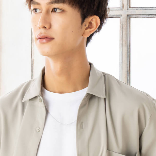 シルバー 角アズキチェーン カットアズキチェーン