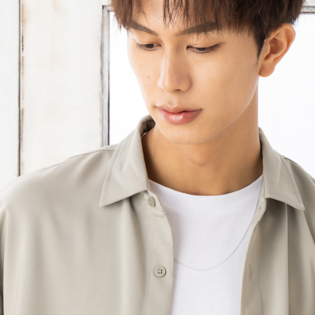 シルバー 角アズキチェーン カットアズキチェーン