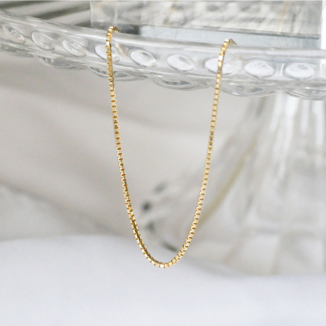 K18 Pt850 ベネチアンチェーン 18金 プラチナ 40cm 45cm 50cm