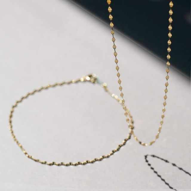 K10K18エクレアチェーンネックレス