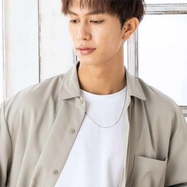 国産ステンレスチェーンペアネックレス