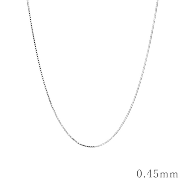 K18 Pt850 ベネチアンチェーン 18金 プラチナ 40cm 45cm 50cm 55cm