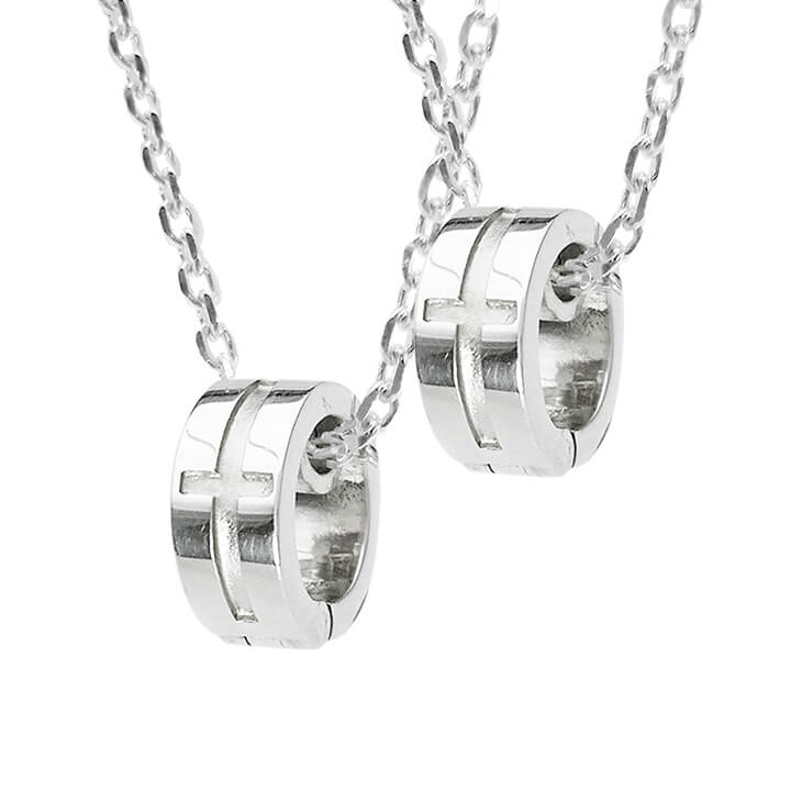 【即日発送】【刻印対応】リングホルダー ペア ネックレス シルバー ネックレス シルバー ３カラー LSP0066-45-55 LOVERS SCENE ラバーズシーン お祝い 誕生日 プレゼント 記念日 プレゼント