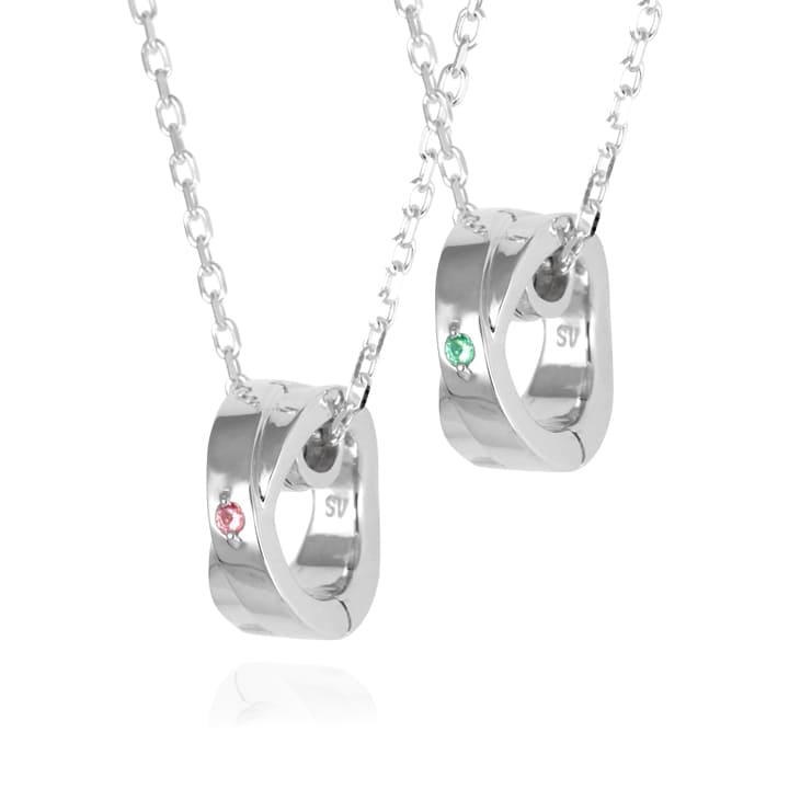 誕生石リングホルダーネックレス