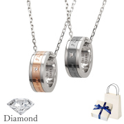 ダイヤモンドペアネックレス