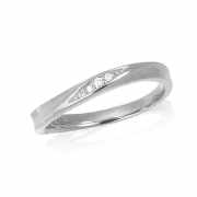 ダイヤモンド入りシルバーペアリング