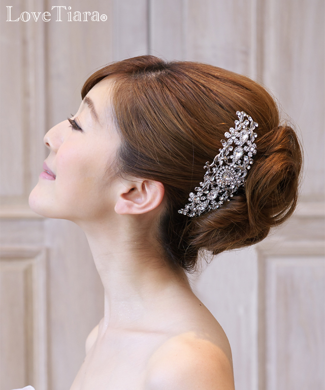 ヘッドドレス【ヴィクトリア】・クリスタル 髪飾り・花冠 ボンネ