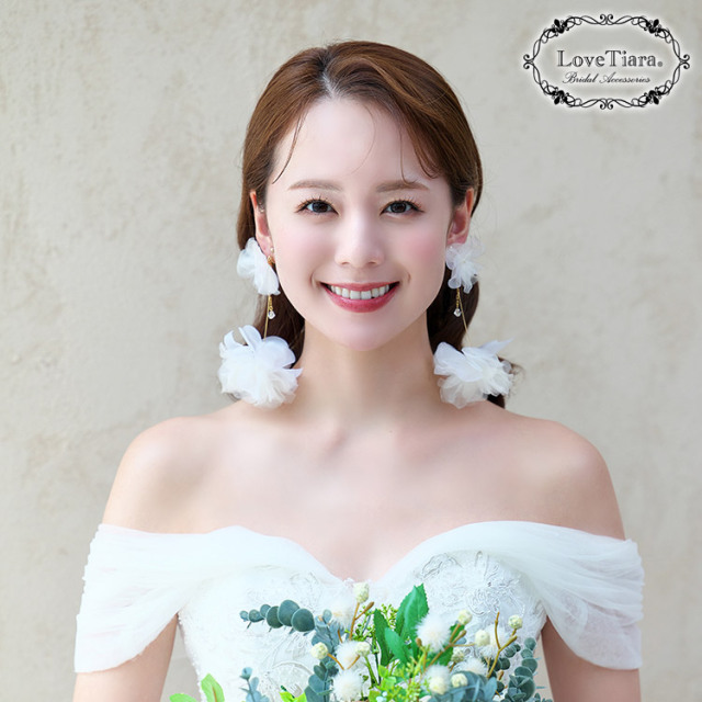イヤリング　ウエディング　ブライダル　結婚式