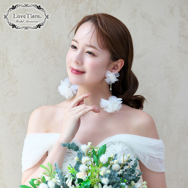 イヤリング　ウエディング　ブライダル　結婚式
