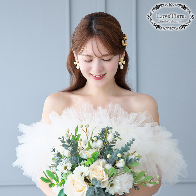 イヤリング　ウエディング　ブライダル　結婚式
