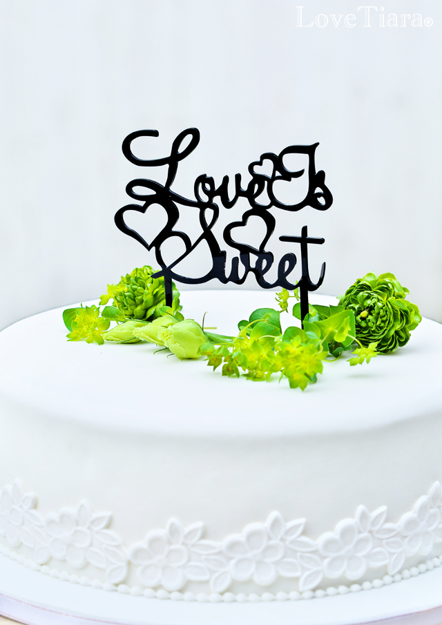 アクリルケーキトッパー【Love Is Sweet（ラブイズスウィート