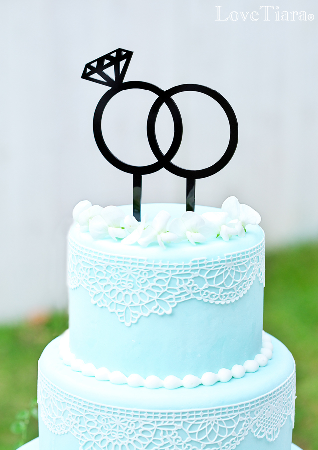 アクリルケーキトッパー【Ring（リング）】メール便発送可能アイテム