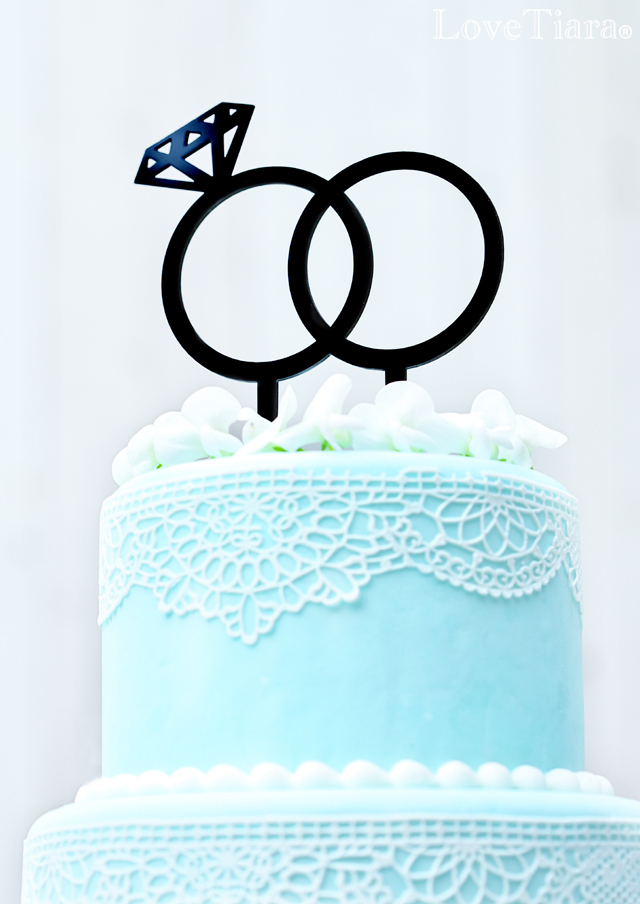 アクリルケーキトッパー【Ring（リング）】メール便発送可能アイテム