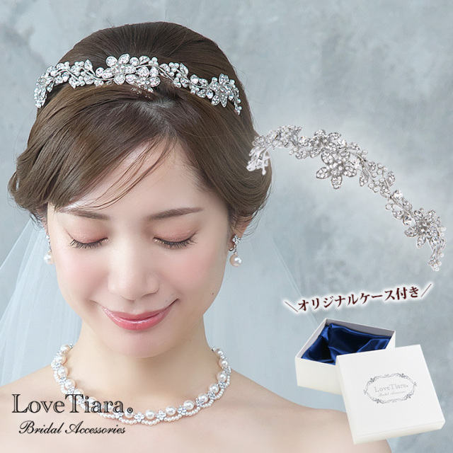 ヘッドドレス【ガーデニア】ティアラ・カチューシャ・クラウン パール