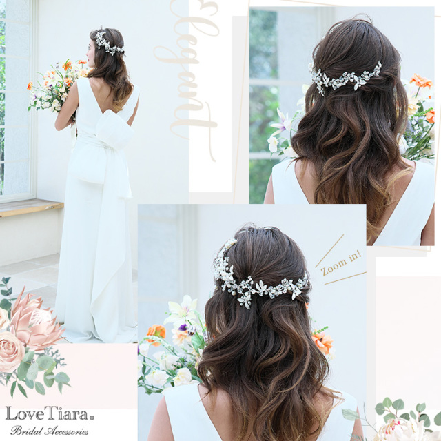 ハーフツインヘアで着用した女性のイメージ