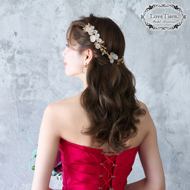 ヘッドドレス【ビアンカ】（小枝アクセサリー） 着用イメージ