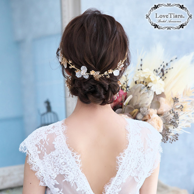 ヘッドドレス【ビアンカ】（小枝アクセサリー） 着用イメージ